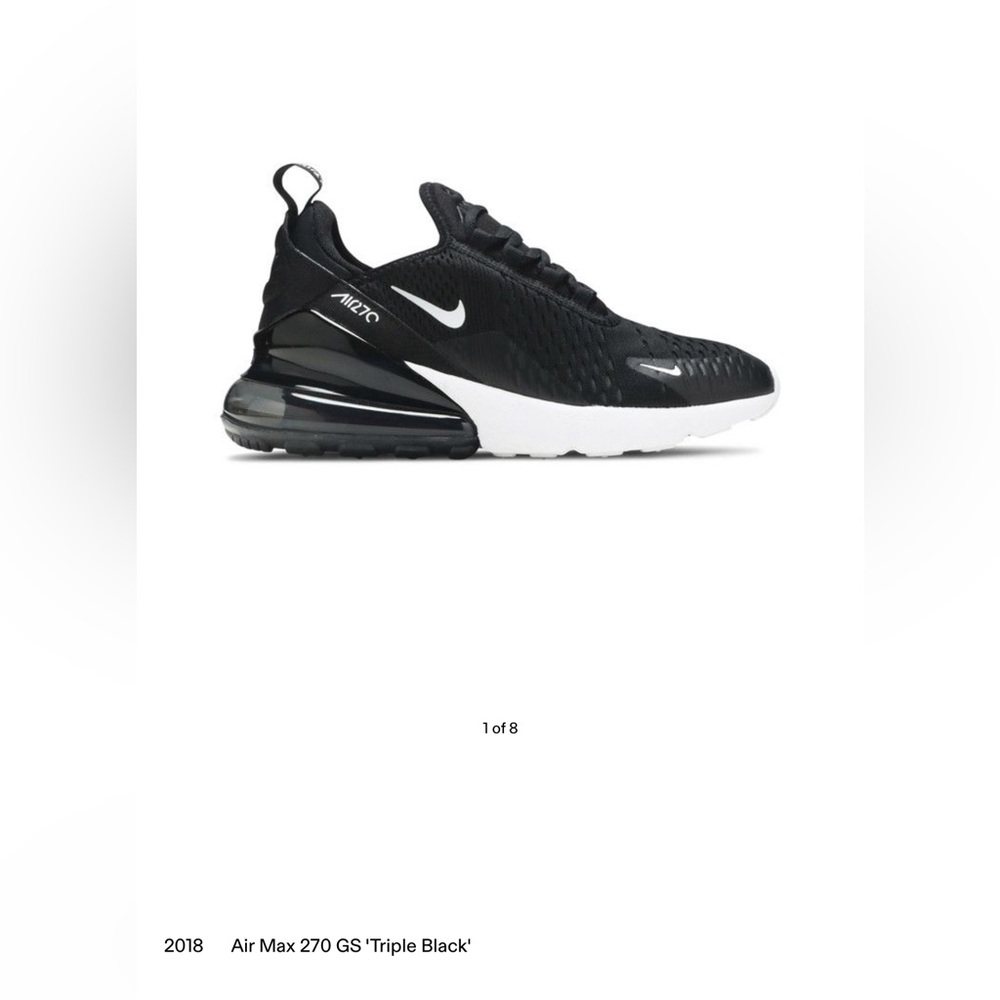 Nike Air Max 270 GS 'Triple Black’
